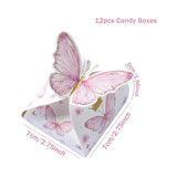 12pcs Butterfly Gift Boxes - Multiple Colors