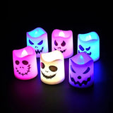 6pcs Halloween LED Ghost Candles