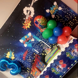 Superhero Text Party Favor Bags - Set of 6 or 12