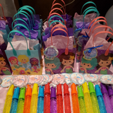 Mermaid Party Favor Bags Treat Bags - Set of 6 or 12