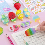 4 Pcs/Set Popsicle Rubber Erasers