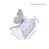 12pcs Butterfly Gift Boxes - Multiple Colors