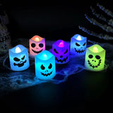 6pcs Halloween LED Ghost Candles