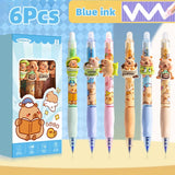 Cute Capy Buddies Erasable Gel Pen 6pcs