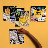 Super Velvet Coloring Book - Animal Theme