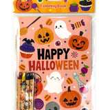 Spooky Halloween Coloring Books with Crayons - Set of 6 or 12