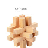 Wooden Kongming Lock Puzzle