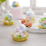 Mini Crown Jar Candy Containers, Gold (12 Pack)