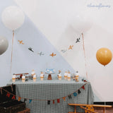 Airplane Birthday Party Banner, 8 Ft Kids Party Decoration