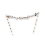 Oh My Time Flies Airplane Cake Banner, First Birthday Cake Topper
