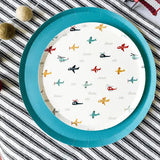 Aqua Blue Paper Party Plate (8pcs)