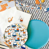 Aqua Blue Paper Party Plate (8pcs)