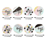 Glam Thank You Stickers, Assorted (Roll of 500)