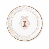 Baby Shower Toile Giraffe Plush Salad Plates, 12pcs