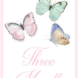 Watercolor Butterfly Baby Milestone Cards