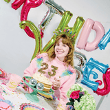 Birthday Vibes Multicolor Balloon Banner