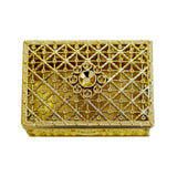 Vintage Rectangular Candy Boxes, Gold (12 Pack)