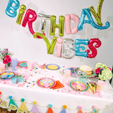 Birthday Vibes Multicolor Balloon Banner