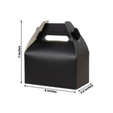 Gable Treat Boxes, Matte Black (25 Pack)