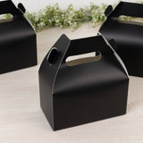 Gable Treat Boxes, Matte Black (25 Pack)