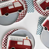 Blue Checkered Large Disposable Paper Napkins (16pcs)