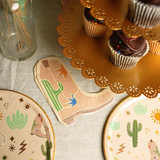 Western Cowboy Paper Plates – Boots, Cactus & Snake Catcher Design (x 12)