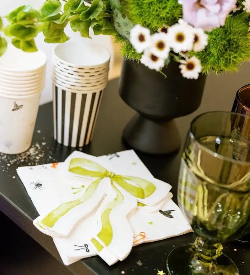 Bow Halloween Patterned Disposable Paper Napkins (24pcs)
