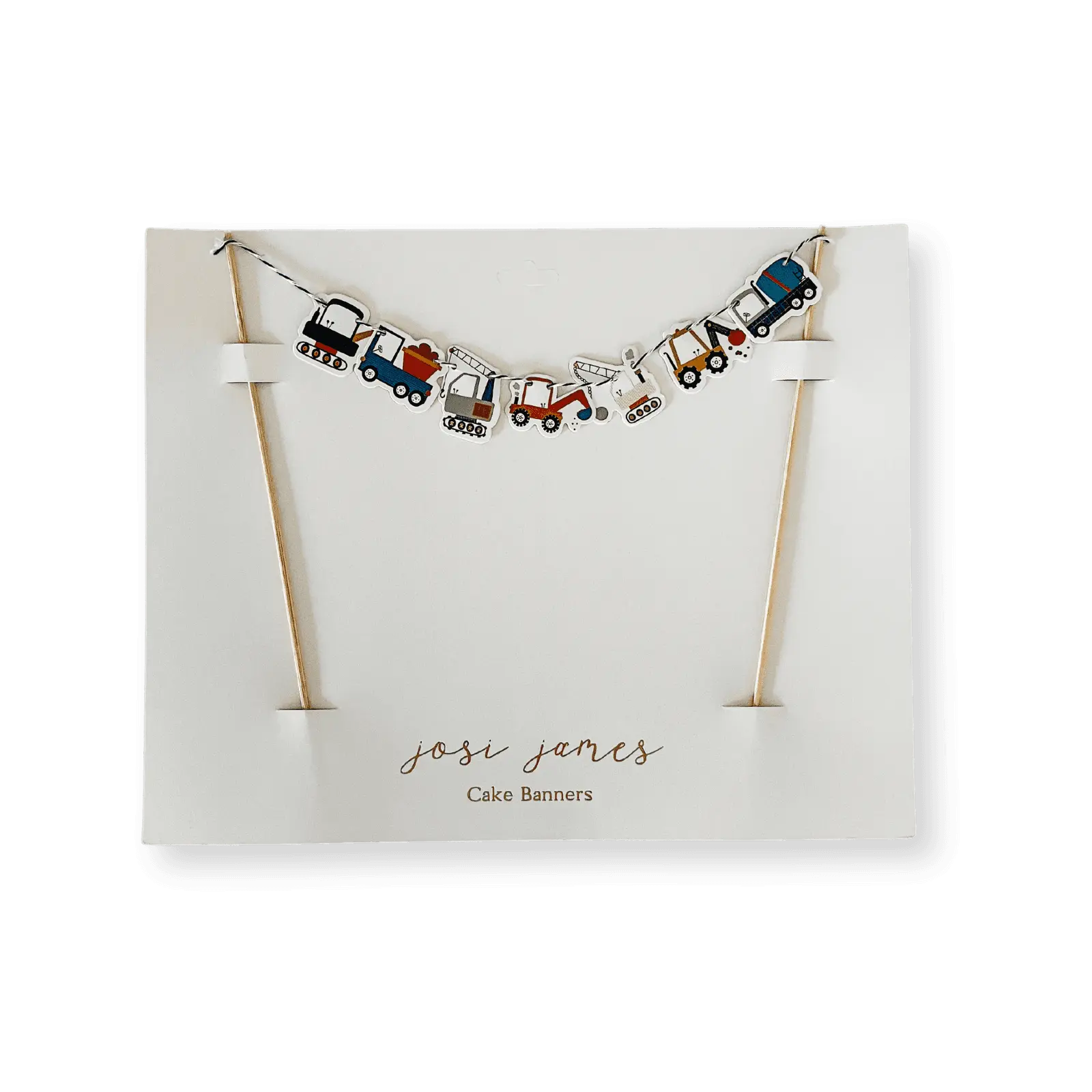Construction Builder Birthday Cake Banner