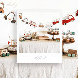 Construction Builder Birthday Cupcake Toppers (8pcs)
