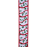 1.5" Wavy Stripe Glitter Sprinkle Ribbon: White (10 Yards)