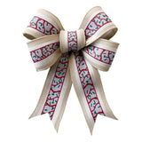 1.5" Wavy Stripe Glitter Sprinkle Ribbon: White (10 Yards)