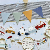 Car Birthday Party Banner, 8 Ft