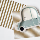 Baby Blue Car Shaped Party Plates (12pcs)