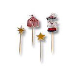 Carnival Cupcake Toppers - Circus Toppers 8pcs