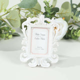 Vintage Baroque Mini Photo Frames, White (4 Pack)
