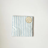 Classic Stripe Baby Blue Large Disposable Paper Napkins (16pcs)