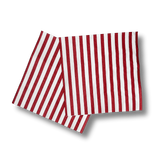 Classic Stripe Red Large Disposable Paper Napkins (16pcs)