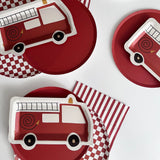 Classic Stripe Red Large Disposable Paper Napkins (16pcs)