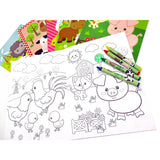 Farm Animals Coloring Books with Crayons – Set of 6 or 12