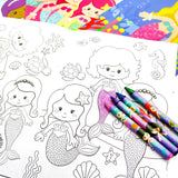 Mermaids Coloring Books with Crayons – Set of 6 or 12