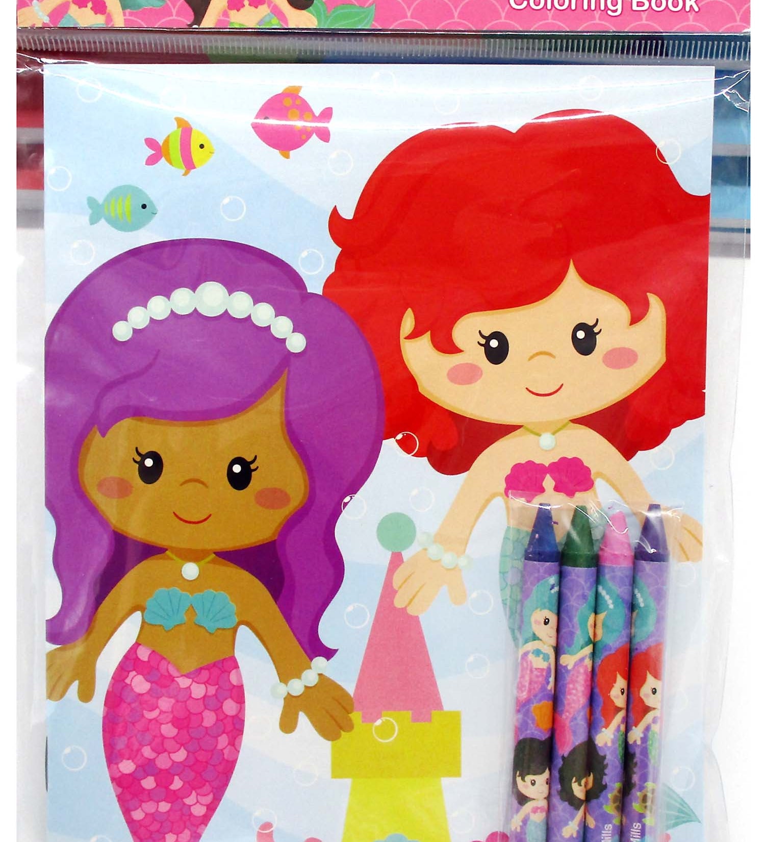 Mermaids Coloring Books with Crayons