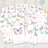 Watercolor Butterfly Baby Milestone Cards