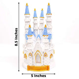 Princess Castle Cake Topper, Blue & White (8.5")
