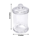 Clear Candy Jars with Lids (12 Pack)