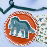 Dinosaur Shaped Paper Party Plates (12pcs)