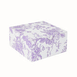 French Toile Favor Boxes, Lavender (25 Pack)