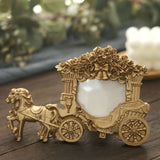 Horse Carriage Photo Frame, Gold (7")