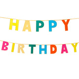 Rainbow Happy Birthday Garland - 10ft