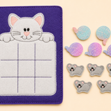 Felt Cat Tic Tac Toe Game Quiet Page