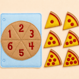 Learn to Count - Felt Pizza Counting Activity